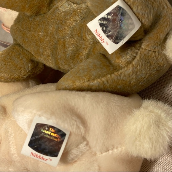 90s Ty Beanie Babies bunny rabbits Nibby Nibbler Bunny Rabbit Retired 1990s LOT - Picture 8 of 16